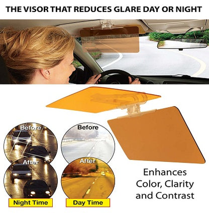 Day & Night Anti-Glare Driving Visor – Sun & Headlight Protection for Safer Driving