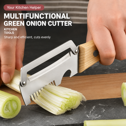 3-in-1 Vegetable Peeler — Peel, Shred & Open Bottles | Stainless Steel with Wood Handle
